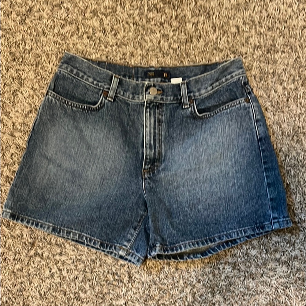 J. Crew Blue Jean Shorts Medium Wash Relaxed Fit